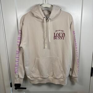 Rolling Loud Hoodie XO Bunny’s Bae Bar Size S French Terry Beige Official Merch